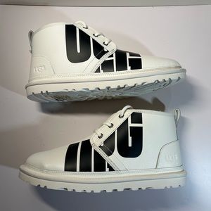 NEW Uggs Men’s Neumel Chops 1129470 Pebbled White Men SZ 9 Women size 10.5 New
